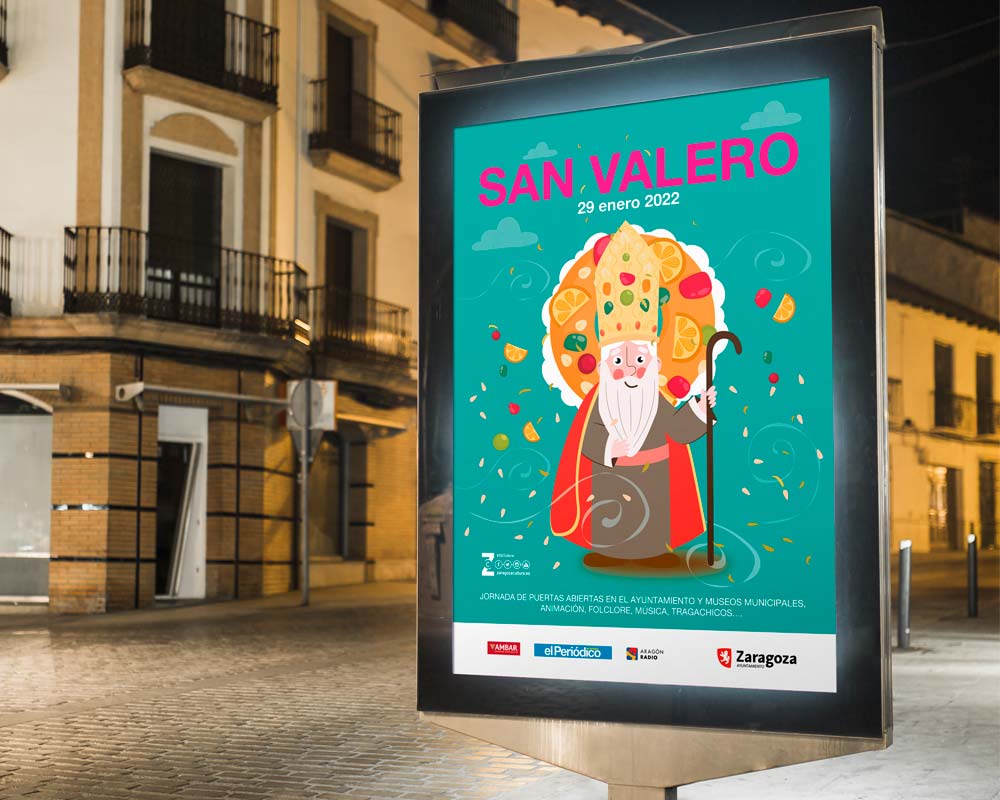 cartel-San-Valero-2022-patrón-de-Zaragoza-Ayuntamiento-de-Zaragoza